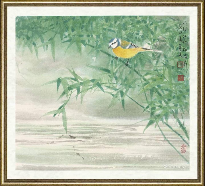 乐震文_风引新竹动波影